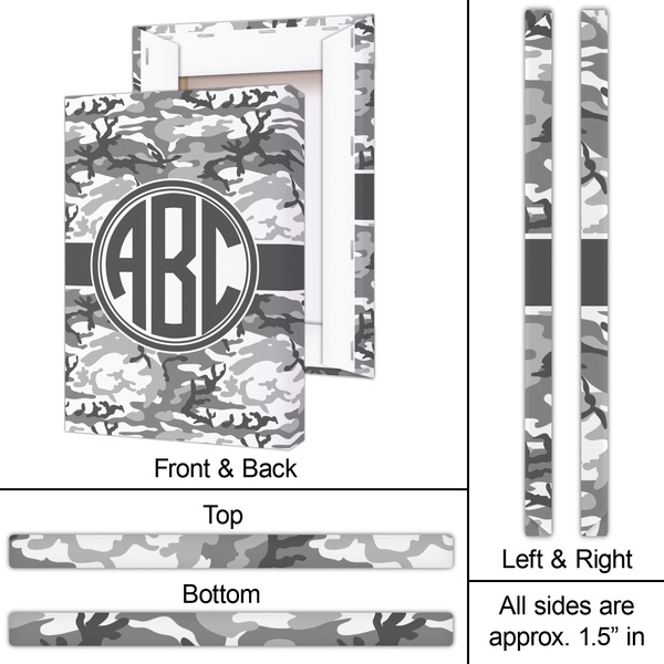 Camo 20x30 - Canvas Print - Approval