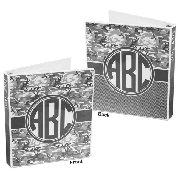 Camo 3-Ring Binder Front and Back