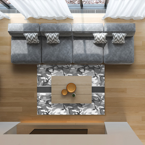 Camo 5'x7' Indoor Area Rugs - IN CONTEXT