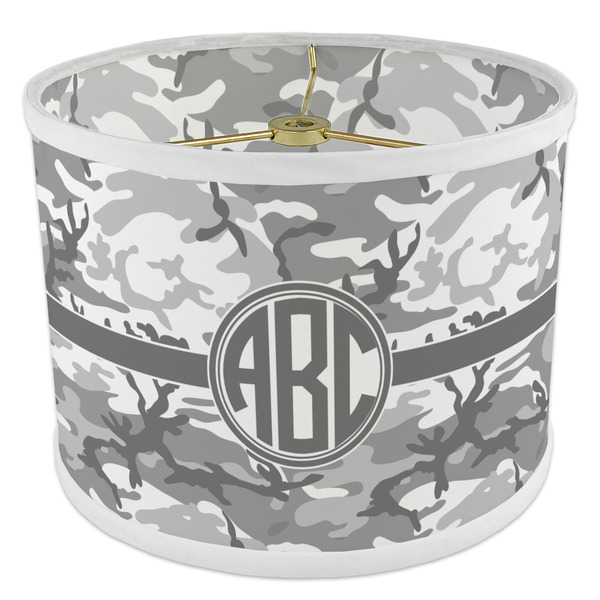 Camo 8" Drum Lampshade - ANGLE Poly-Film