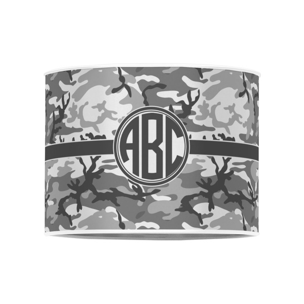 Camo 8" Drum Lampshade - FRONT (Poly Film)