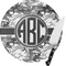 Camo Round Glass Cutting Board - Small (Personalized)