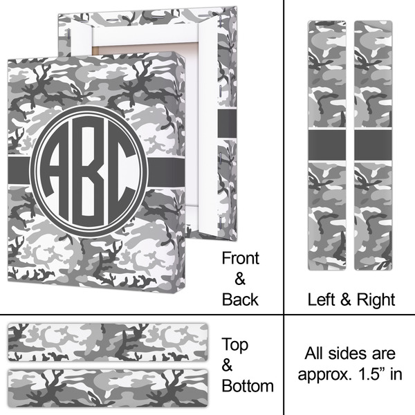 Camo 8x10 - Canvas Print - Approval