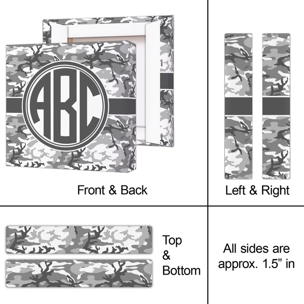 Camo 8x8 - Canvas Print - Approval