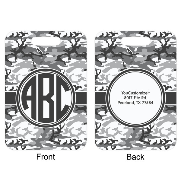 Camo Aluminum Luggage Tag (Front + Back)