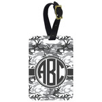 Camo Metal Luggage Tag w/ Monogram