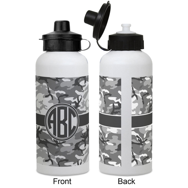 Camo Aluminum Water Bottle - White APPROVAL