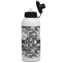 Camo Water Bottles - Aluminum - 20 oz - White (Personalized)