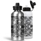 Camo Aluminum Water Bottles - MAIN (white &silver)