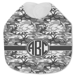 Camo Jersey Knit Baby Bib w/ Monogram