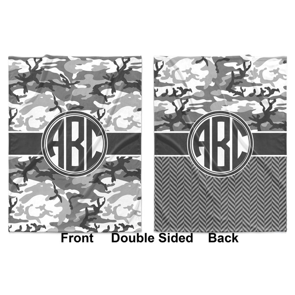 Camo Baby Blanket (Double Sided - Printed Front and Back)