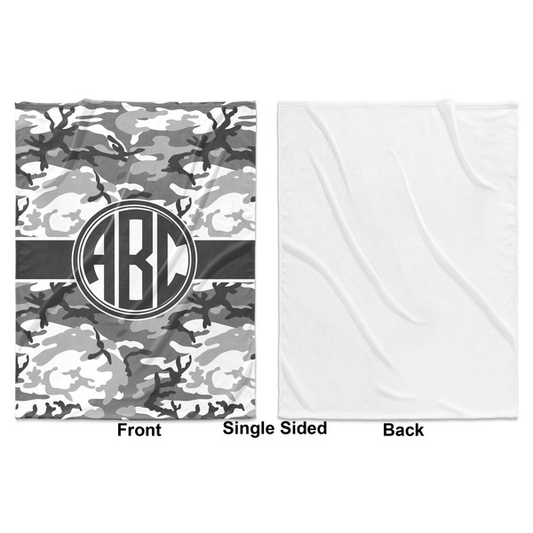 Camo Baby Blanket (Single Side - Printed Front, White Back)