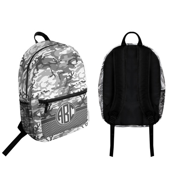 Camo Backpack front and back - Apvl