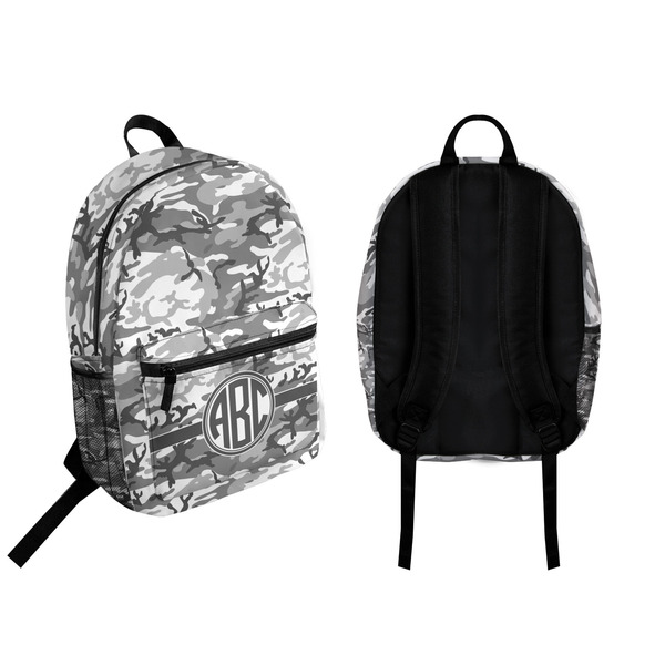 Camo Backpack front and back - Apvl