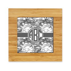 Camo Bamboo Trivet with Ceramic Tile Insert (Personalized)