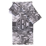 Camo Bath Towel Set - 3 Pcs (Personalized)
