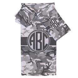 Camo Bath Towel Set - 3 Pcs (Personalized)