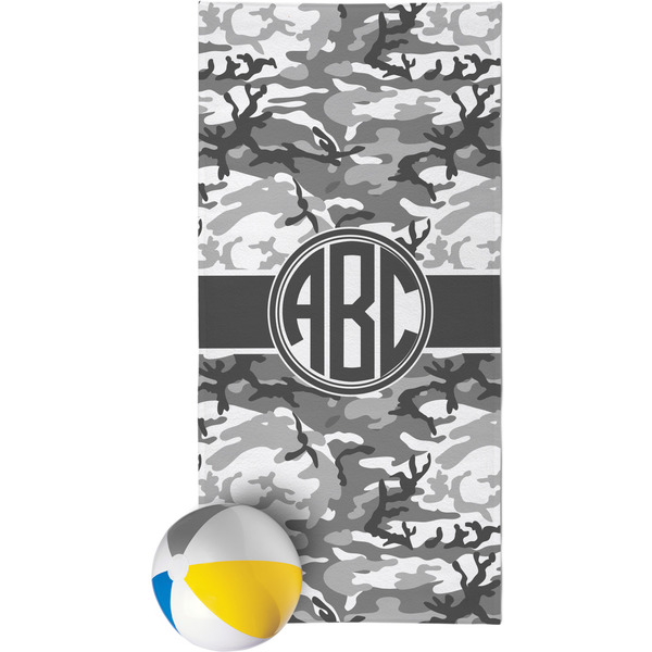 Custom Camo Beach Towel (Personalized)