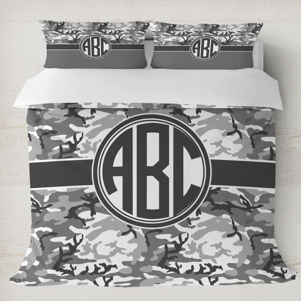 Custom Camo Duvet Cover Set - King (Personalized)
