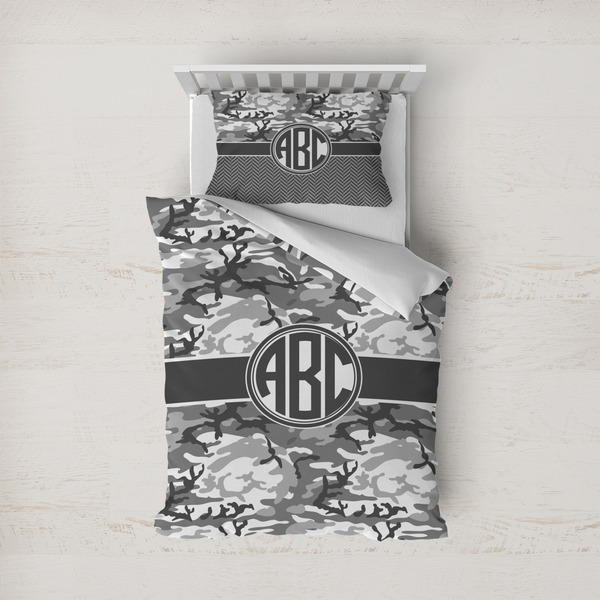 Custom Camo Duvet Cover Set - Twin (Personalized)