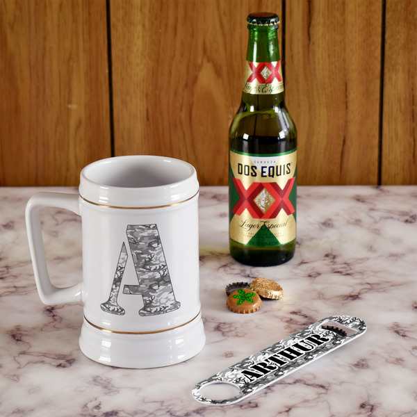 Camo Beer Stein - In Context
