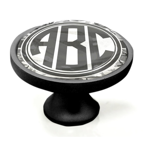 Camo Black Custom Cabinet Knob (Side)