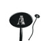 Camo Black Plastic 7" Stir Stick - Oval - Closeup