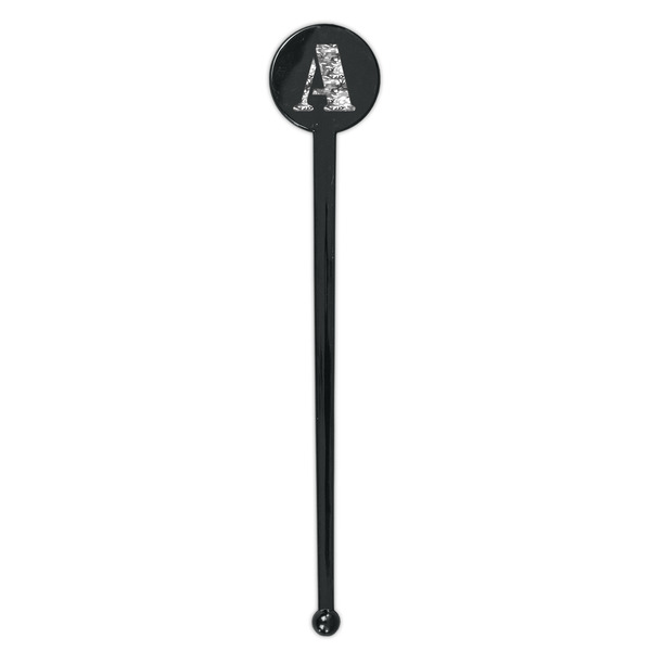 Camo Black Plastic 7" Stir Stick - Round - Single Stick