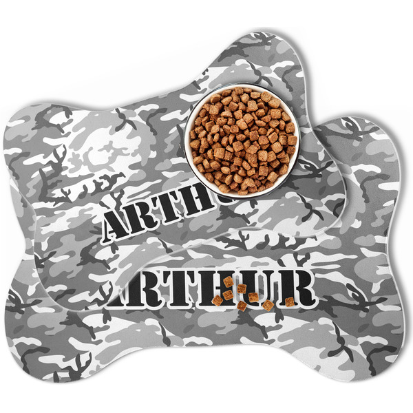 Camo Bone Shaped Dog Mats - MAIN