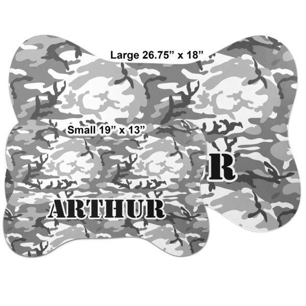 Camo Bone Shaped Mat Comparison