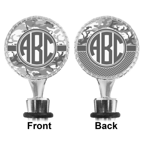 Camo Bottle Stopper - Front and Back