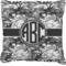 Camo Faux-Linen Throw Pillow 16" (Personalized)