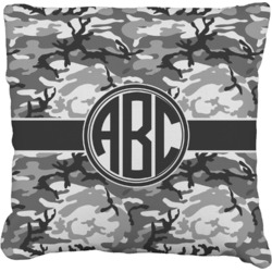 Camo Faux-Linen Throw Pillow 26" (Personalized)