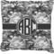 Camo Faux-Linen Throw Pillow 26" (Personalized)