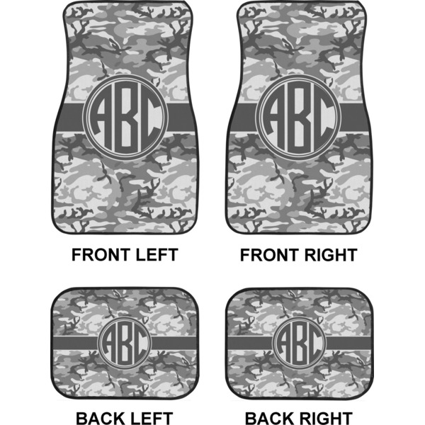 Camo Car Floor Mats Set (2F + 2B)