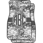 Camo Car Floor Mats (Front Seat) (Personalized)