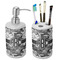 Camo Ceramic Bathroom Accessories Set (Personalized)