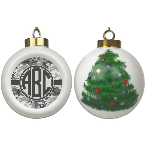 Camo Ceramic Christmas Ornament - X-Mas Tree (APPROVAL)