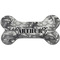 Camo Ceramic Dog Ornament - Front w/ Monogram