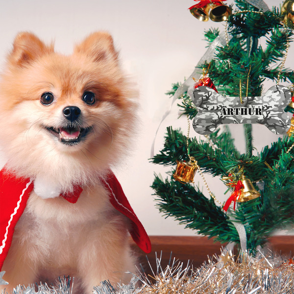 Camo Ceramic Flat Ornament - Bone (LIFESTYLE)