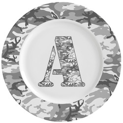 Camo Ceramic Dinner Plates (Set of 4) (Personalized)