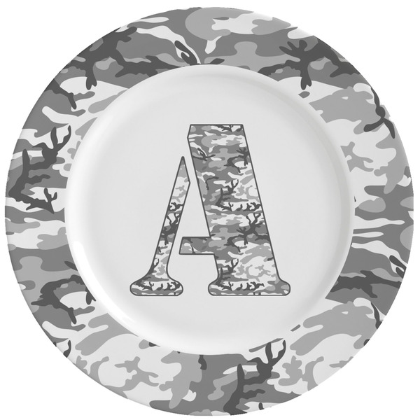 Custom Camo Ceramic Dinner Plates (Set of 4) (Personalized)