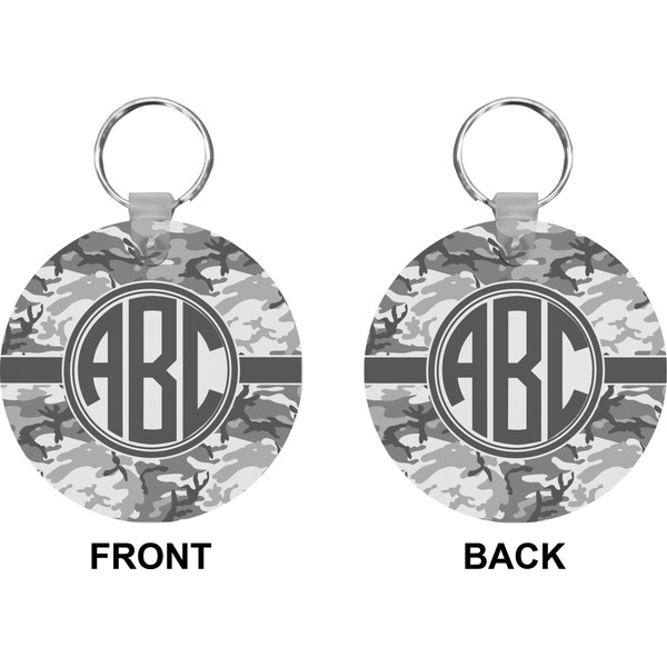 Camo Circle Keychain (Front + Back)
