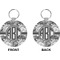 Camo Circle Keychain (Front + Back)