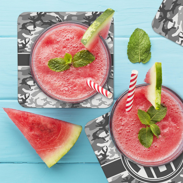 Camo Coaster Set - LIFESTYLE