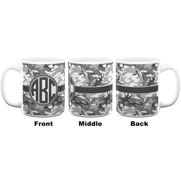 Camo Coffee Mug - 11 oz - White APPROVAL