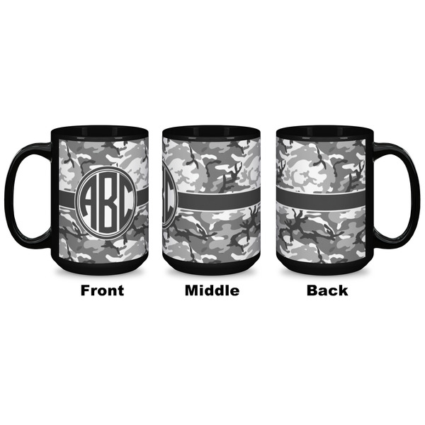 Camo Coffee Mug - 15 oz - Black APPROVAL