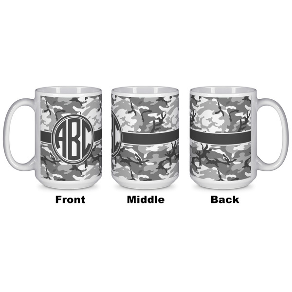 Camo Coffee Mug - 15 oz - White APPROVAL