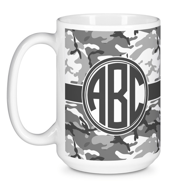 Camo Coffee Mug - 15 oz - White