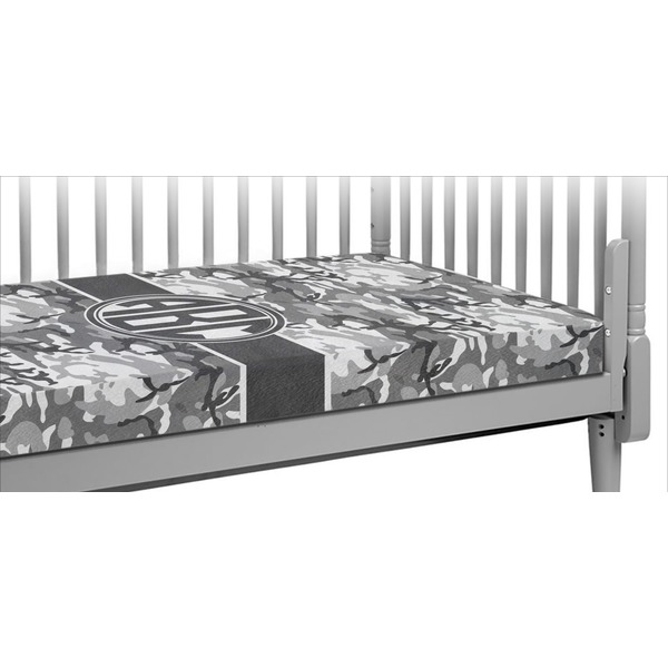 Custom Camo Crib Fitted Sheet (Personalized)
